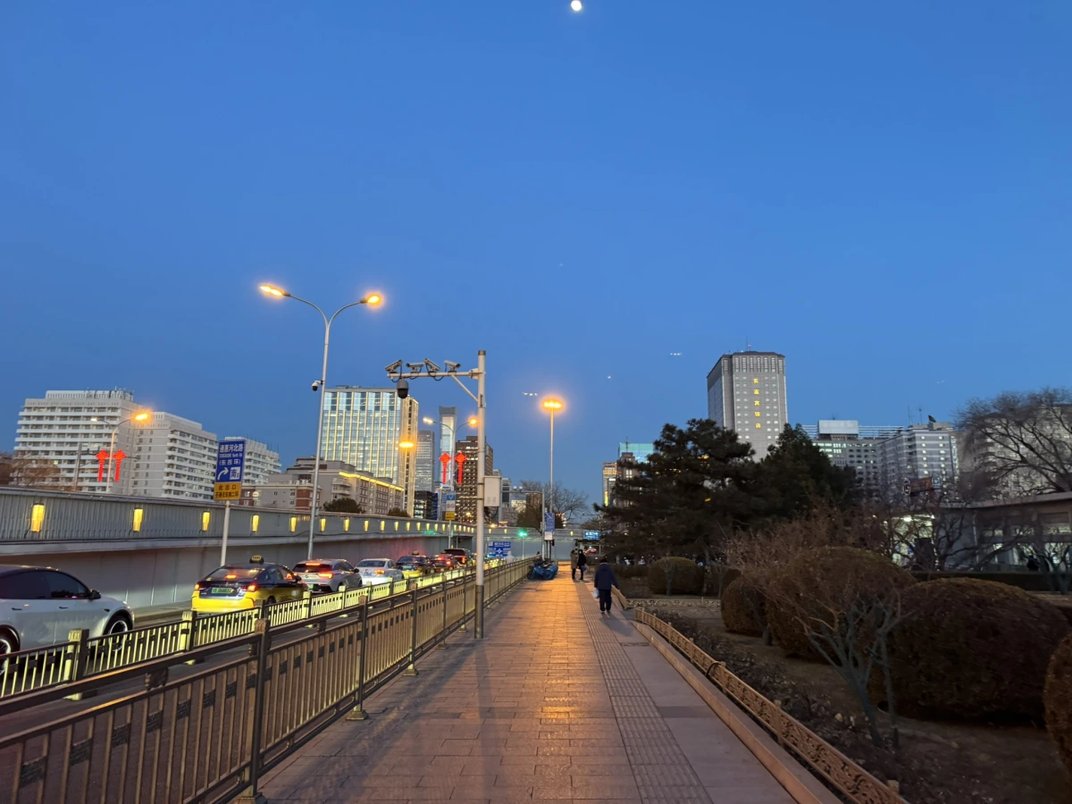 <p>Один из центральных проспектов - далее уходит под землю</p>